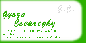 gyozo csepreghy business card